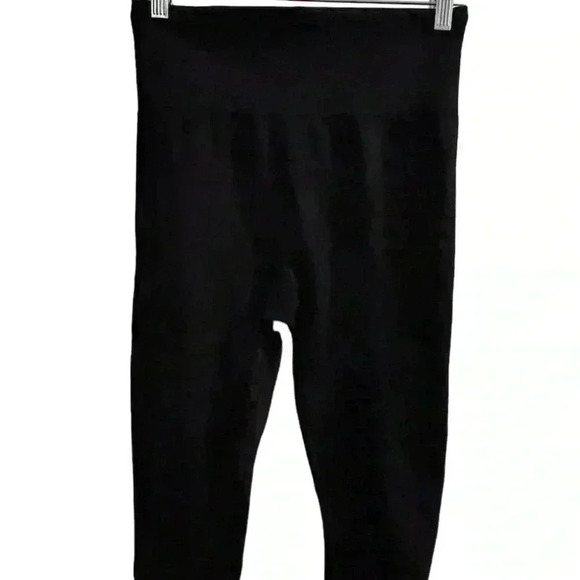 Athleta Women's High Waist Ribbed Knit Leggings Black Size S Ankle Length flawed - Picture 10 of 16